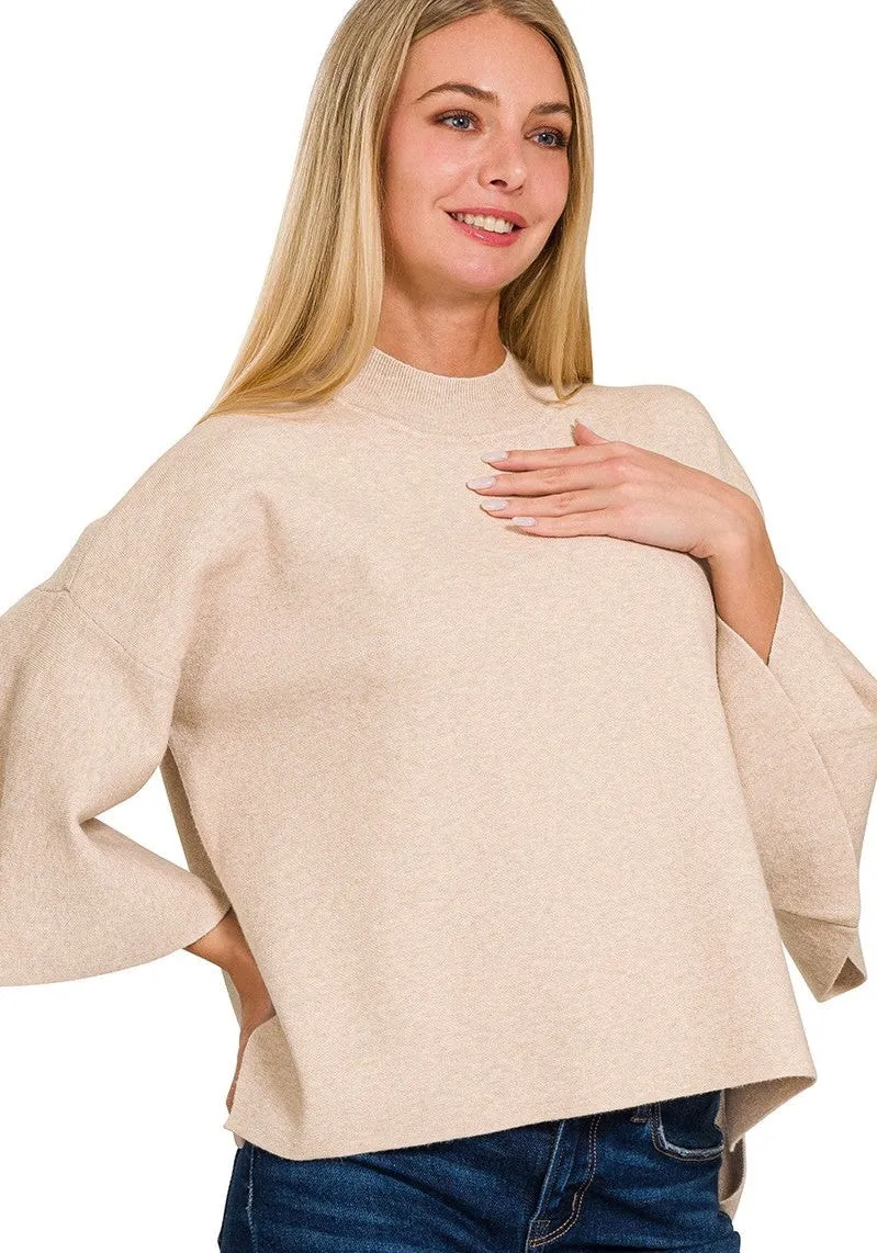 Soft Bell Sleeve Sweater