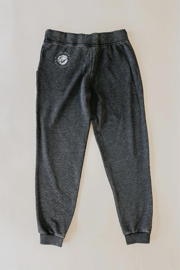 Solace Mermaid Joggers - Washed Black