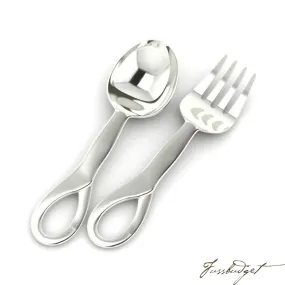 Sterling Silver Sophie Baby Spoon & Fork Set