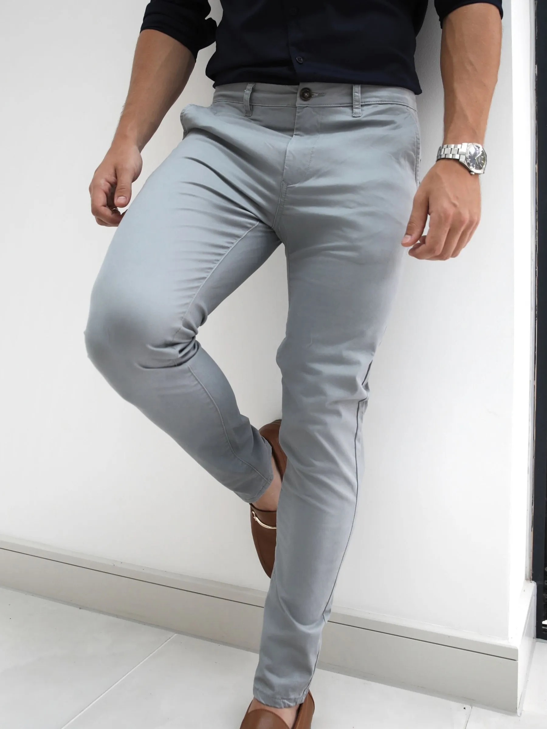 Stretch Chino - Light Grey