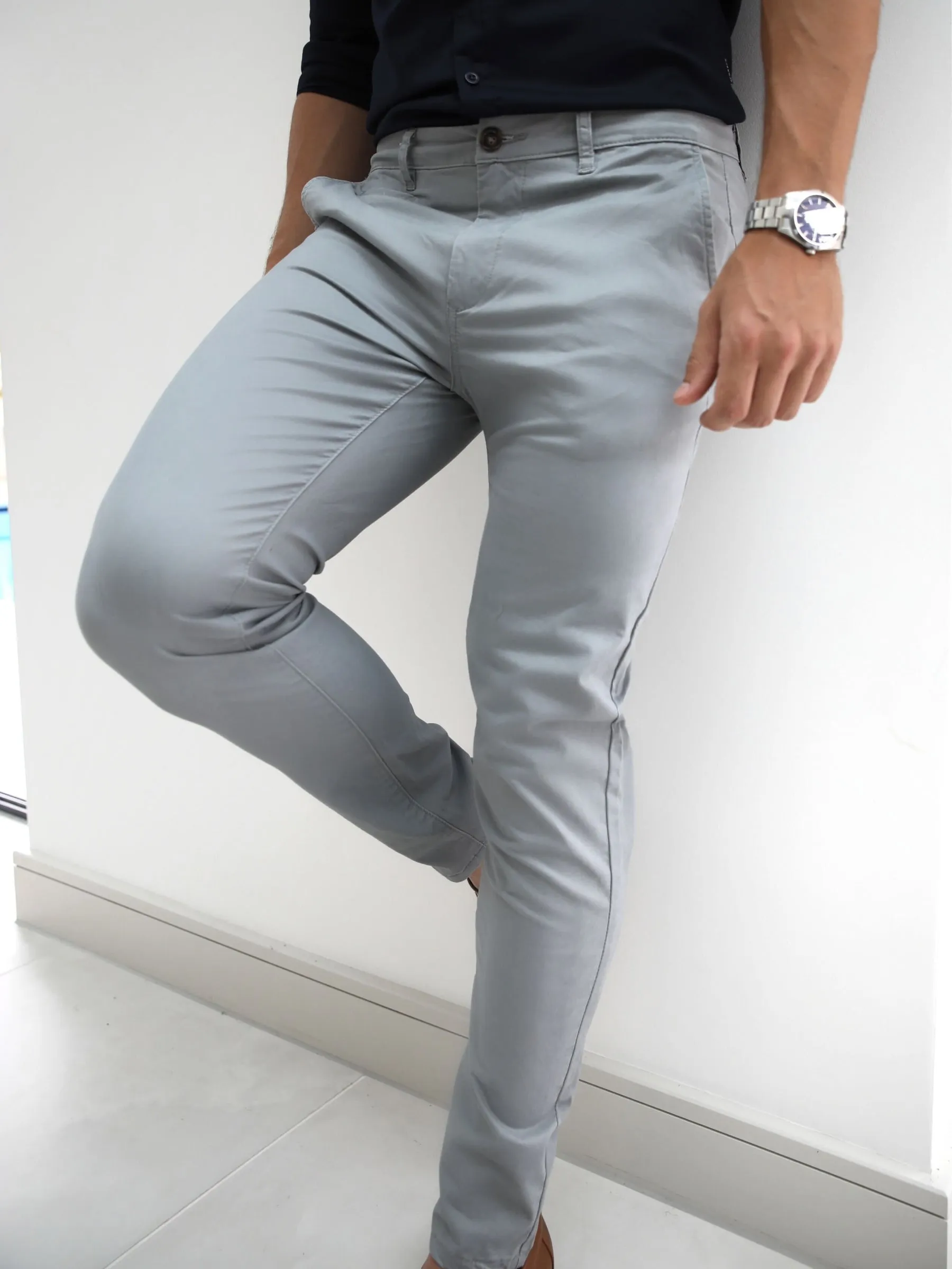 Stretch Chino - Light Grey