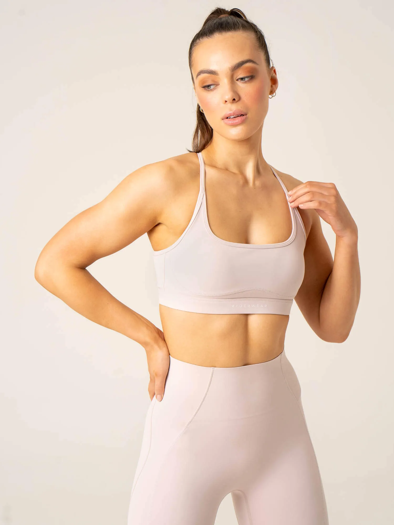 Stride Sports Bra - Chalk