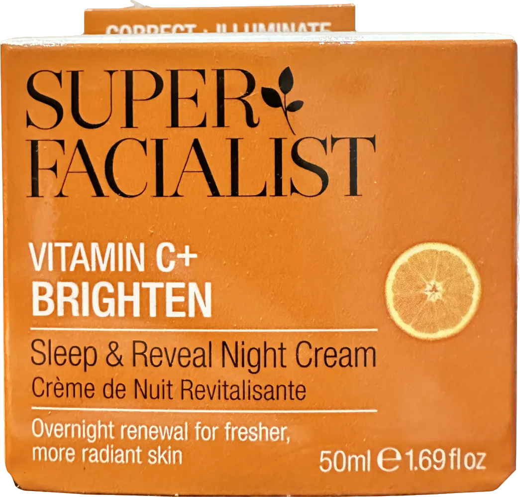 Super Facialist Vitamin C  Brighten Sleep & Reveal Night Cream 50ml