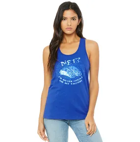 Tacos - Ladies Racer Back - Royal Blue