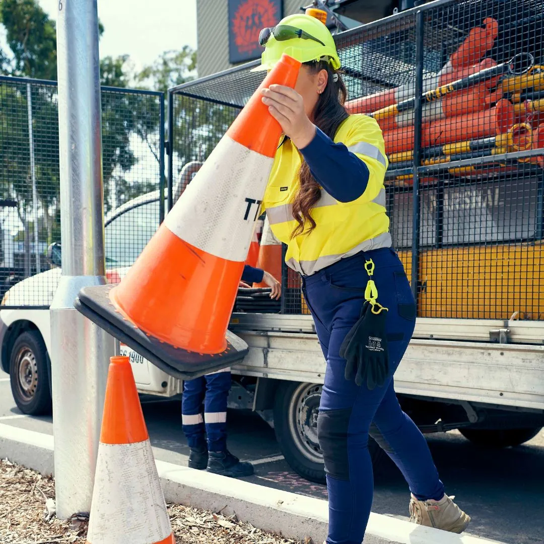 TAPED HI VIS 190GSM DRILL LONG SLEEVE SHIRT