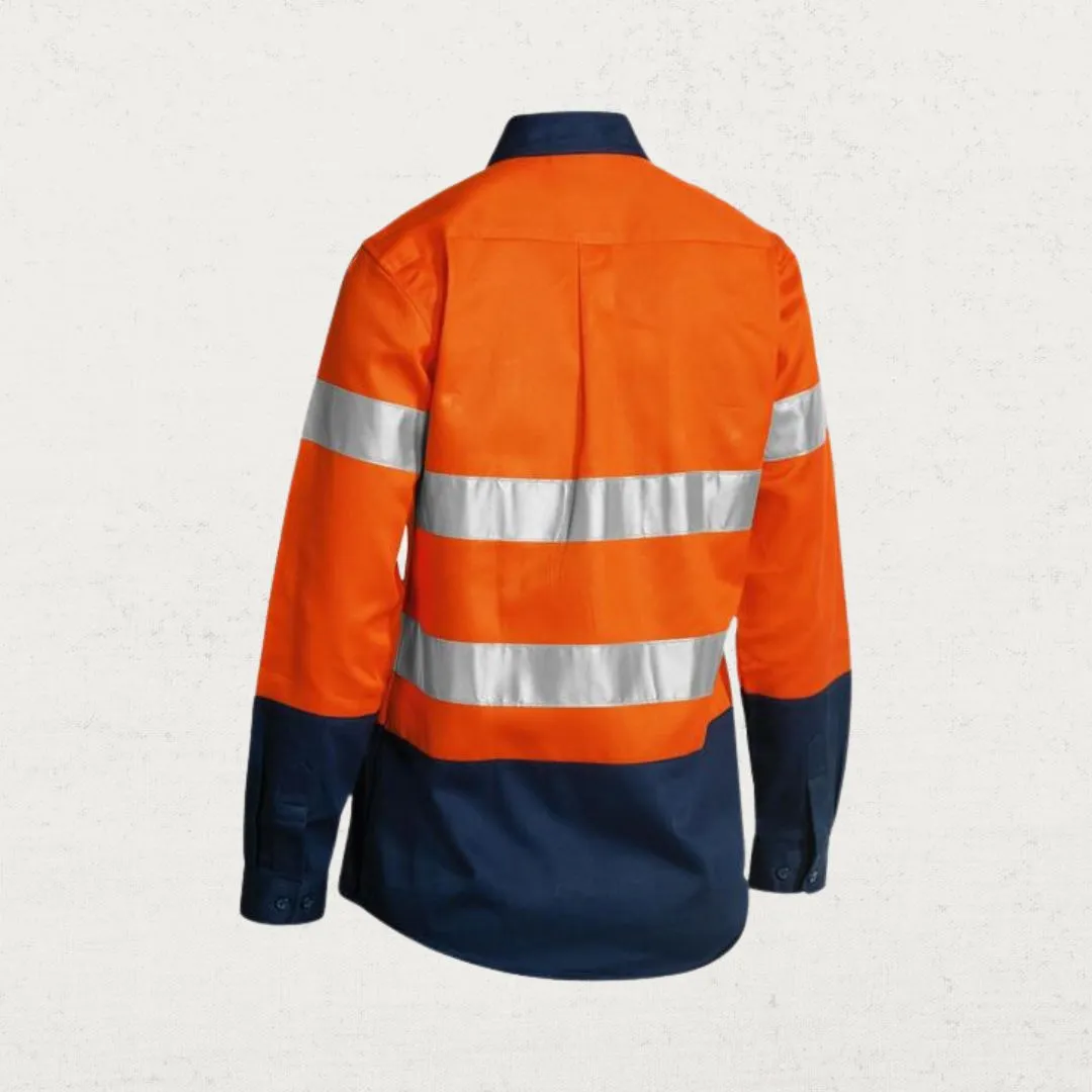 TAPED HI VIS 190GSM DRILL LONG SLEEVE SHIRT