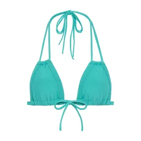 Teal Euro Bow Bikini Top