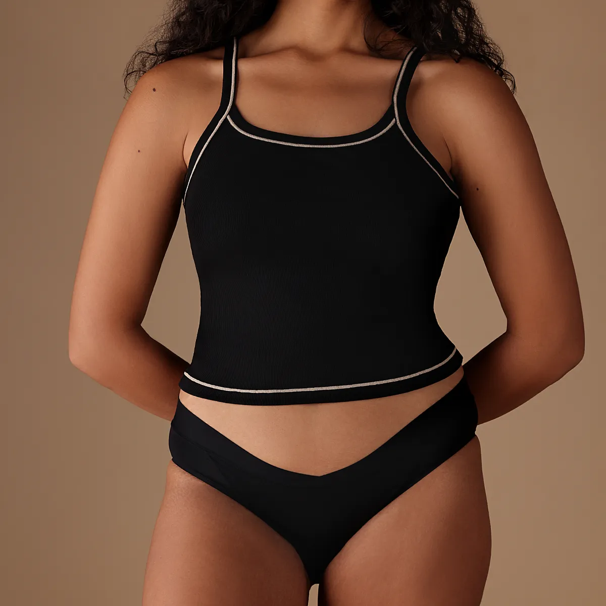 The Cami & Brief Set - Black