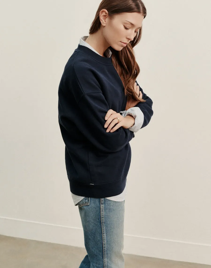 The Relaxed-fit SWEATSHIRT - True Navy