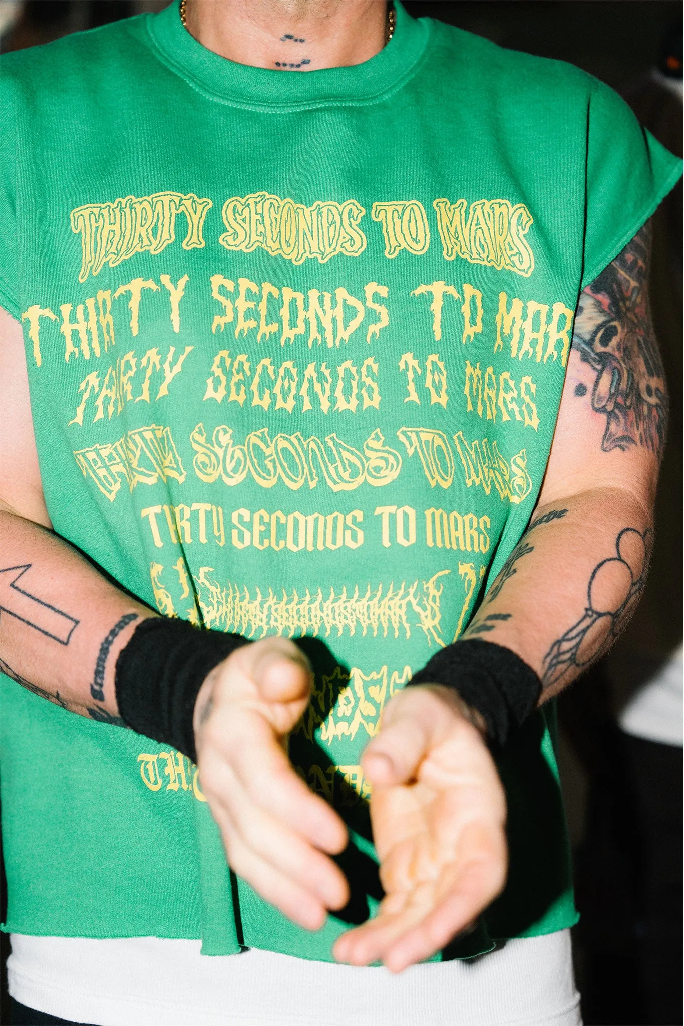 Thirty Seconds to Mars Heavy Metal Long Sleeve-Green