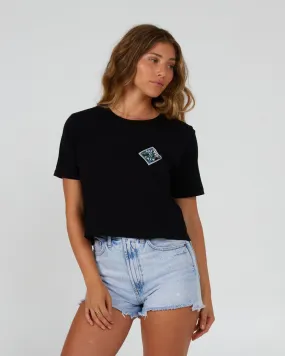 Tippet Fill Black Crop Tee