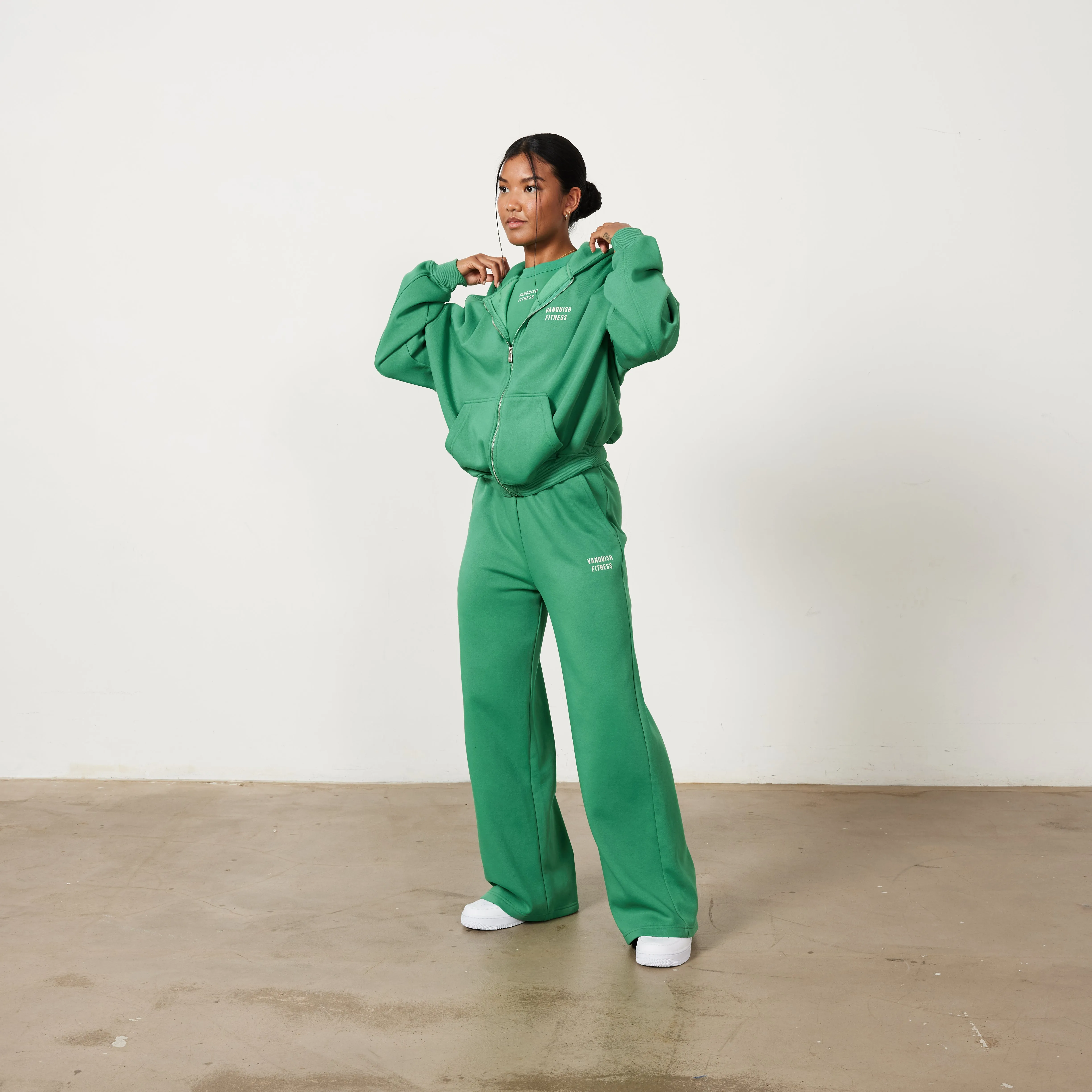 Vanquish Apple Green Rejuvenate Wide Leg Oversized Sweatpants