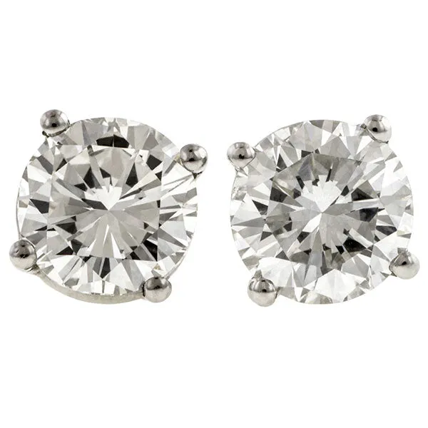 Vintage Diamond Stud Earrings, 2.03ctw.