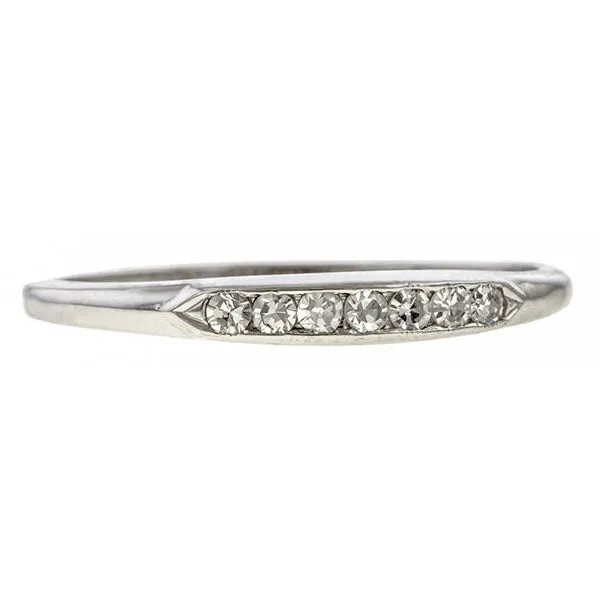 Vintage Diamond Wedding Band Ring