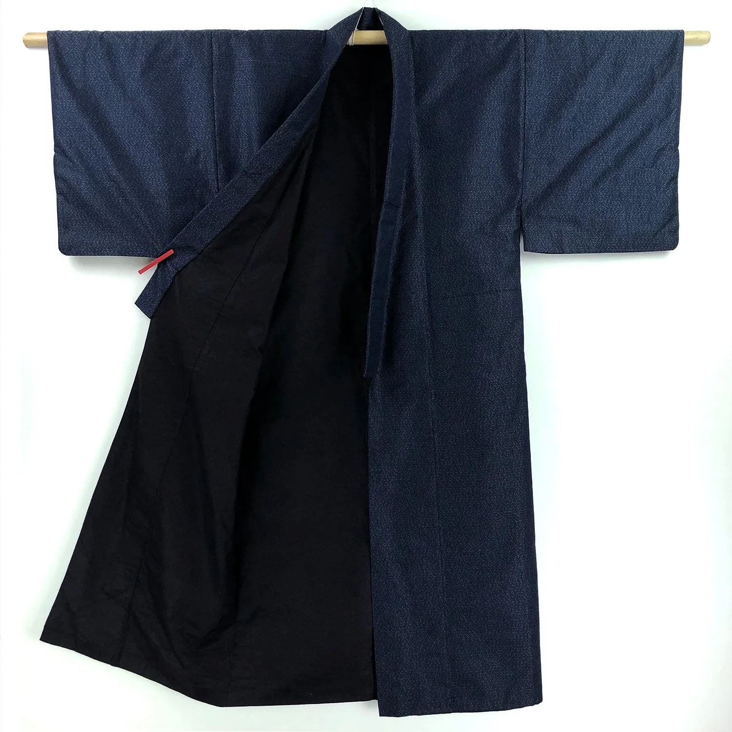 Vintage Japanese Kimono Pure Silk Fully Lined Blue Long Kimono