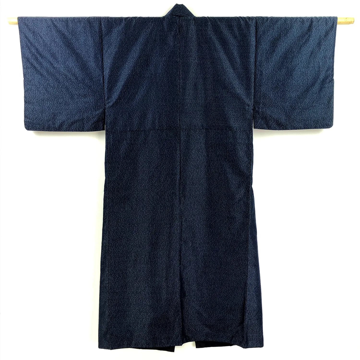 Vintage Japanese Kimono Pure Silk Fully Lined Blue Long Kimono