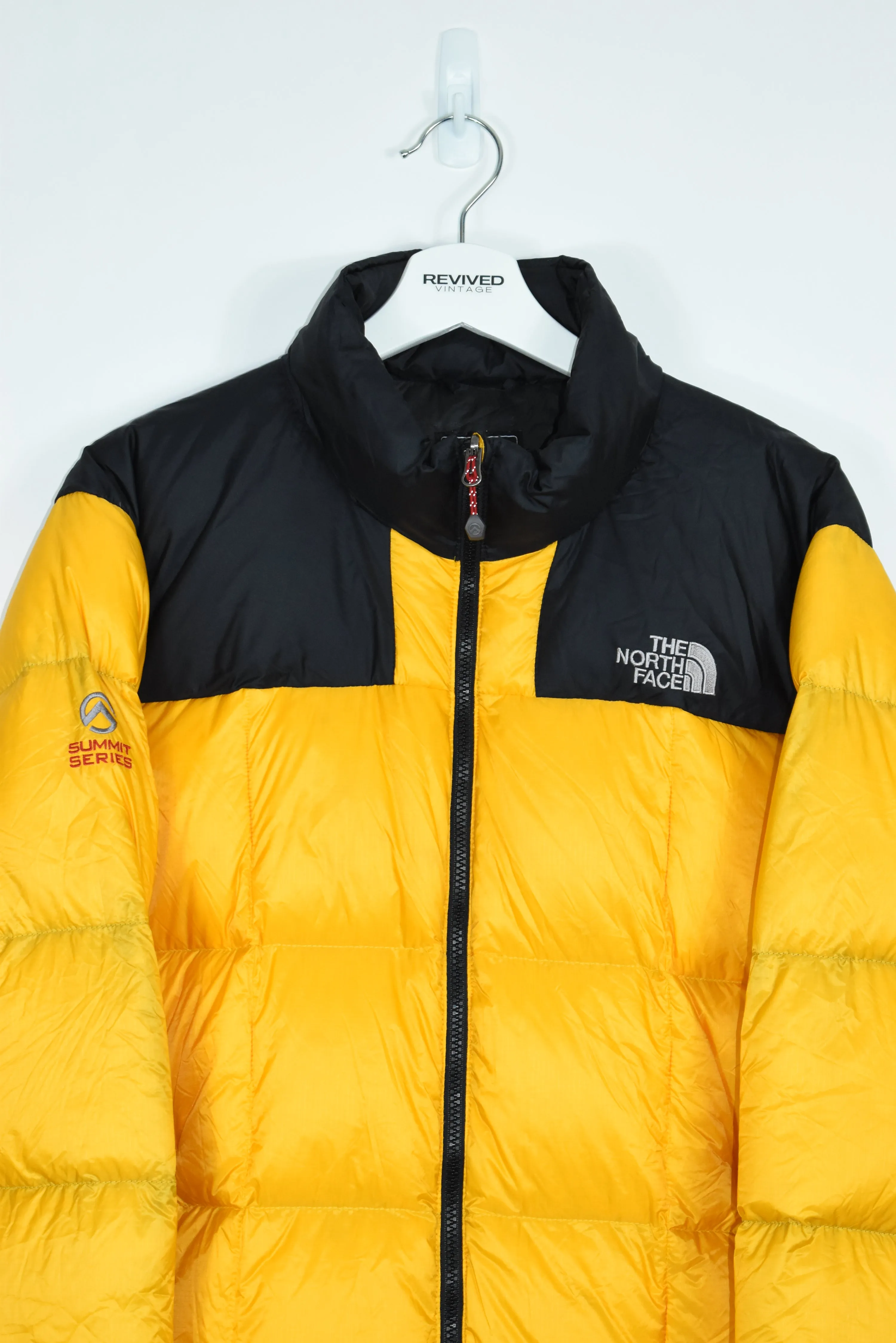 Vintage North Face Yellow Puffer 800 Sumit Series LARGE (Baggy)