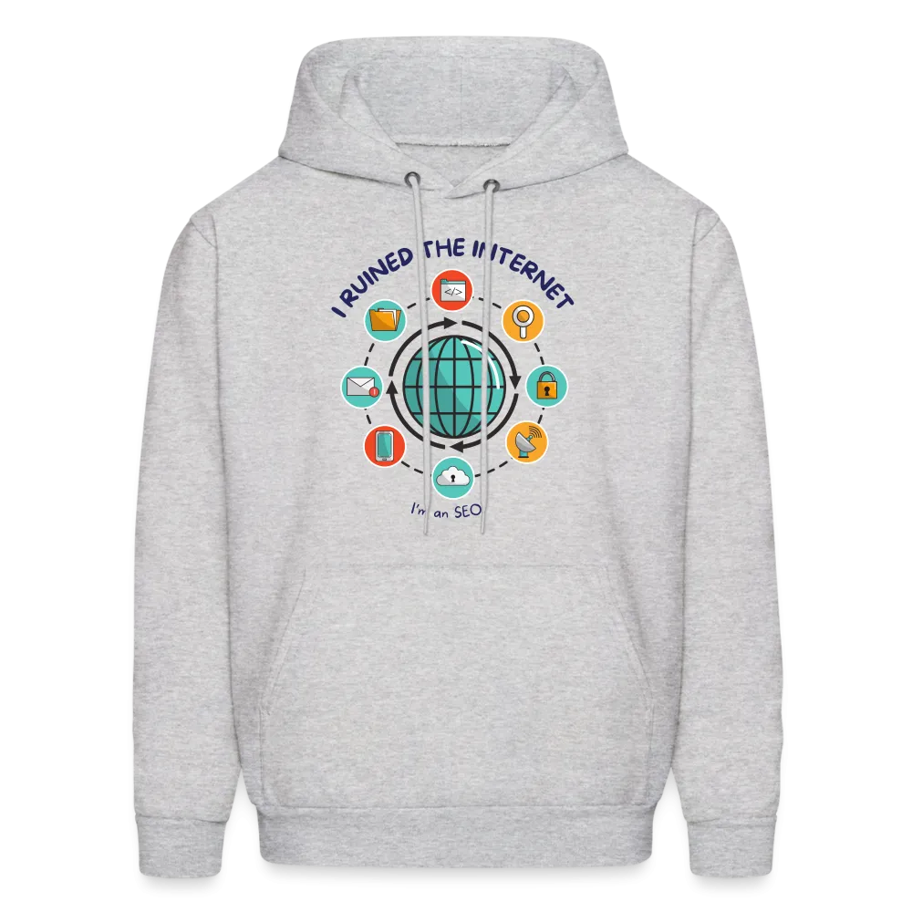 Web Wizardry: 'I Ruined the Internet, I'm an SEO' Men's Hoodie