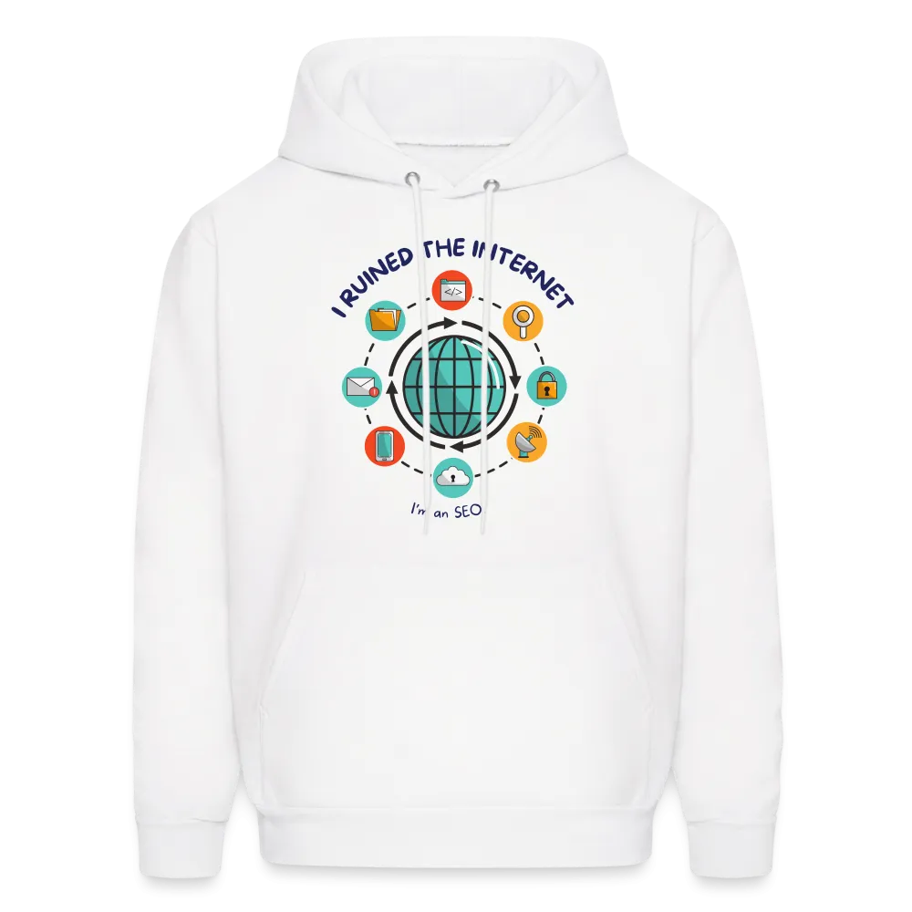 Web Wizardry: 'I Ruined the Internet, I'm an SEO' Men's Hoodie