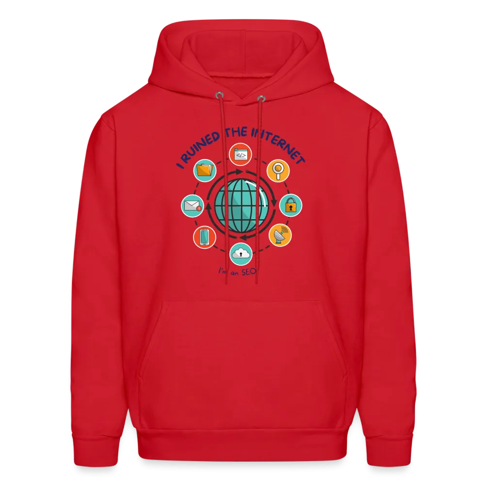 Web Wizardry: 'I Ruined the Internet, I'm an SEO' Men's Hoodie