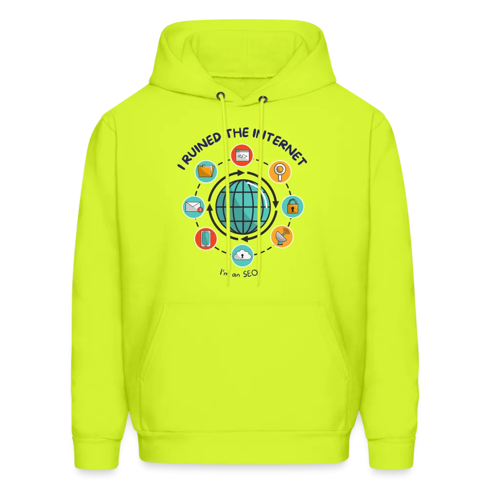 Web Wizardry: 'I Ruined the Internet, I'm an SEO' Men's Hoodie