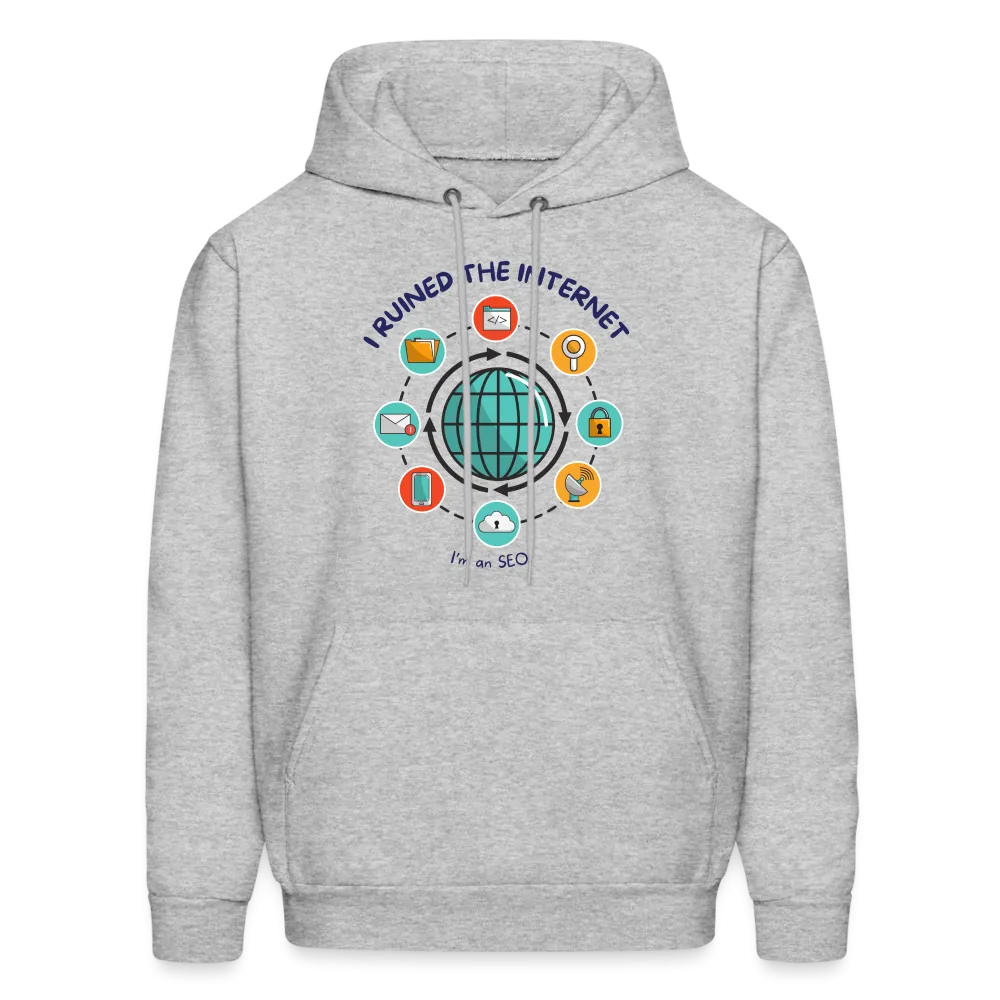 Web Wizardry: 'I Ruined the Internet, I'm an SEO' Men's Hoodie