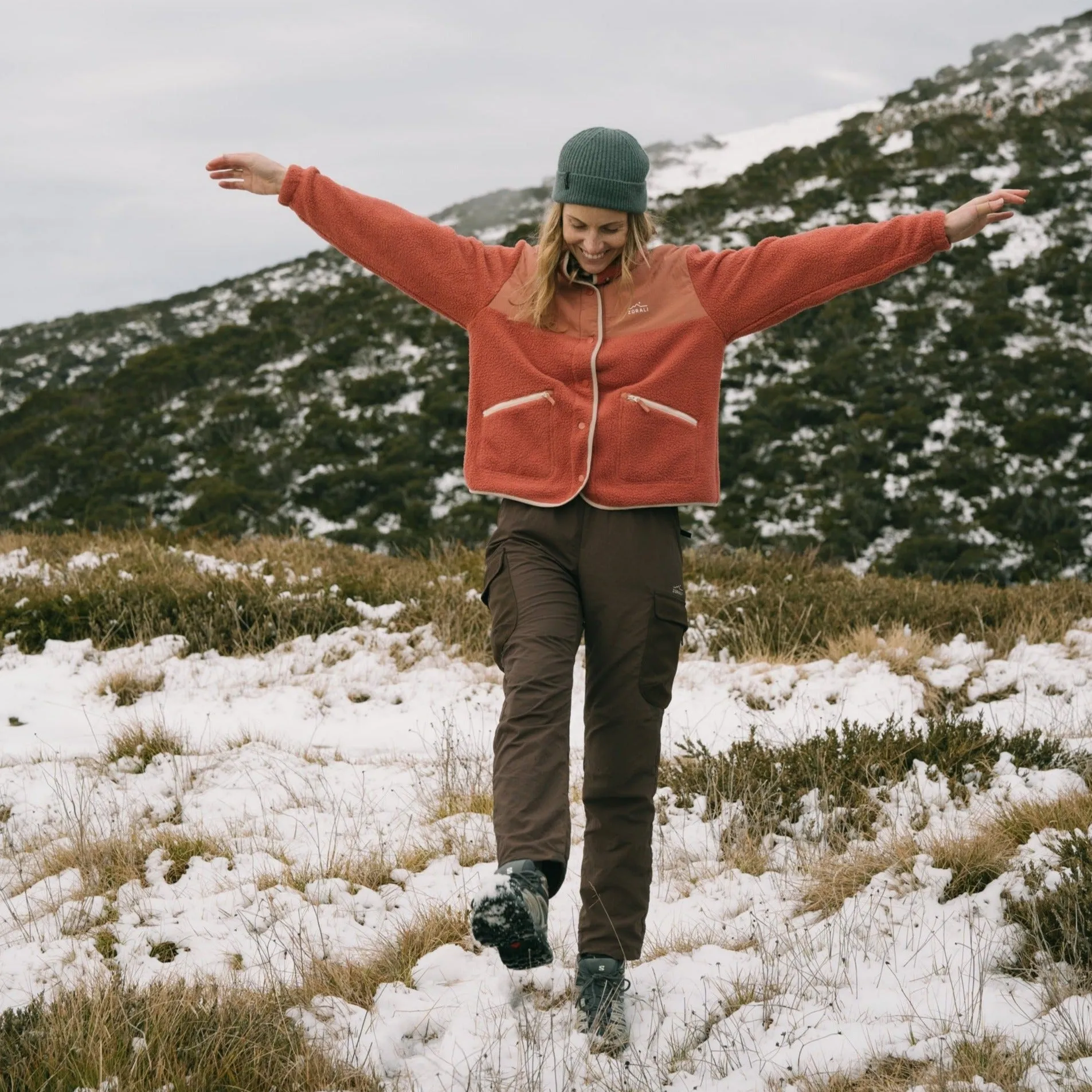 Womens Trail Fleece Redwood